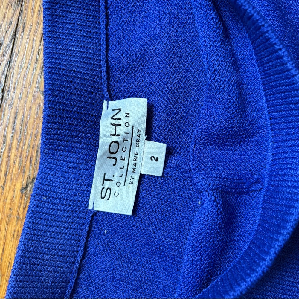 St. John Royal Blue Knitwear Pants